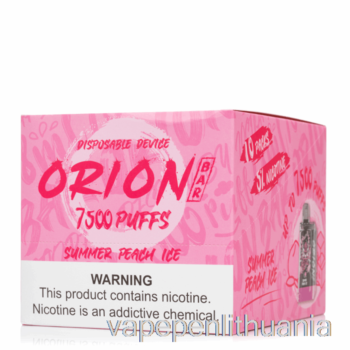 [10 Pakuočių] Pamestas Vape Orion Bar 7500 Vienkartinis Vape Skystis